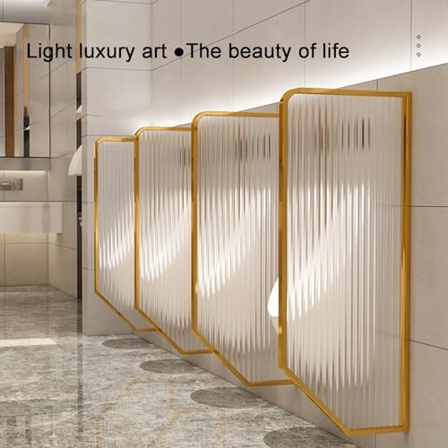 Urinal Partition, Wall-Mounted Urinal Privacy Screen, Men's Urinal Partition Protection Screen Divider Partition,Stainless Steel e, for Public Space/Hotel (Color : A, Size : 120x40