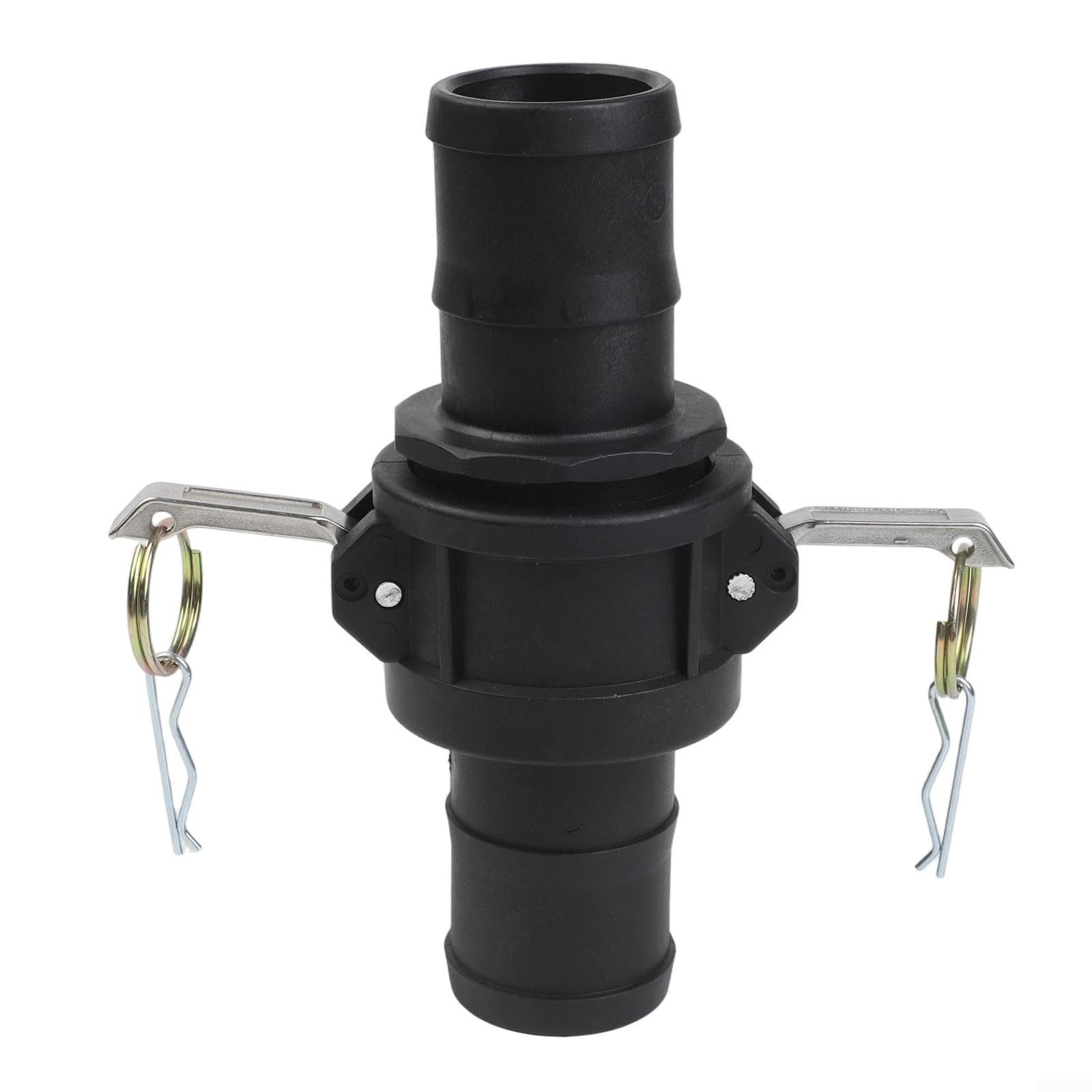 Juego de accesorios de manguera industrial de leva y ranura, 2 pares de adaptadores de conexión rápida de polipropileno tipo C y E con púas para sistemas de bomba de 1 a 2 pulgadas (2 pulgadas)
