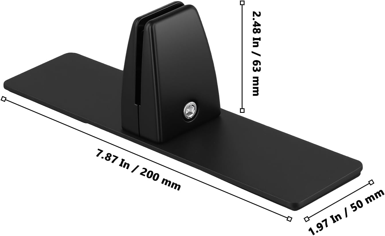 8 Pack Sneeze Guard Clamp Brackets, T-Shaped Office Desk Partition Clamps with Screws, Sneeze Guard Support Clamp for Desktop, Countertop, Panel Partition, Aluminum