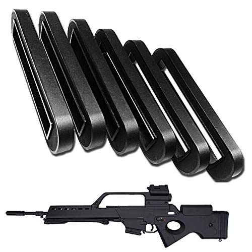 Jing Gong Set 6 Spessori Softair In Abs Per Prolunga Stock G36 Sl8 G 53 Nero Golden Bow Cod 3641