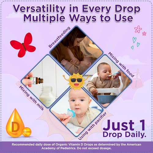 image for Wellements Baby Organic Vitamin D Drops for Infants & Toddlers (0.15 F