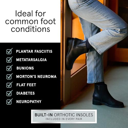 ABEO Traverse Ankle Booties for Women | Fall Boots for Women | Water Resistant Leather | Built-In Orthotic Insole4