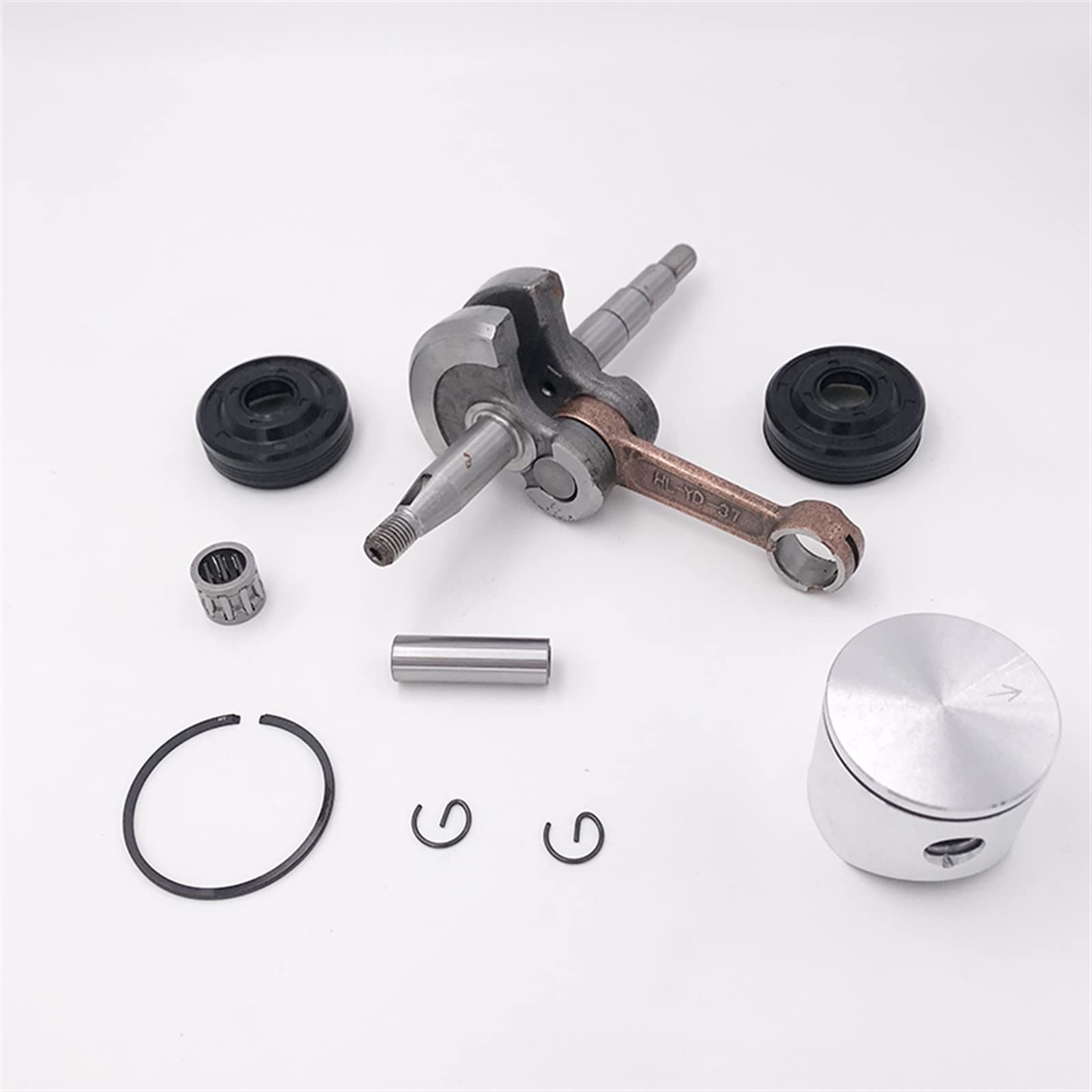 IWBR 38mm tłok wału korbowego łożysko korbowe zestaw uszczelek olejowych pasuje do HUSQVARNA 136 137 141 142 piła łańcuchowa części silnika piły łańcuchowej 530029794 (Size : Hus137 38mm)