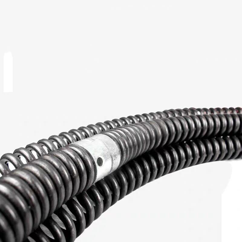 VChics Juego de muelles de extensión for draga de tubería de Drenaje doméstico de 14M de Longitud, Resorte de compresión for draga de alcantarillado con Conector for tubería de 10-100MM