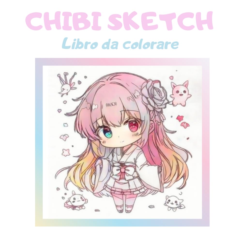 Libro da colorare Chibi Kawaii – Personaggi manga e anime carini da colorare per ragazzi e adulti: Coloriage rilassante in stile giapponese | Disegni chibi facili e creativi