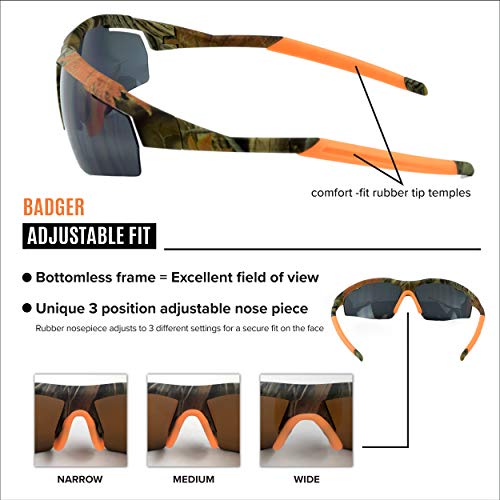 Filthy Anglers Badger Polarized Fishing Sunglasses for Men & Women Bottomless Frame Polycarbonate Lens Unisex4