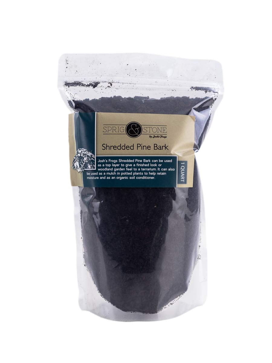 Josh's Frogs Sprig & Stone Shredded Pine Bark (1 Quart)