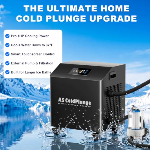 Image of AS ColdPlunge 1 HP Ice Bath Chiller, 37F Cooling for Cold Therapy Recovery