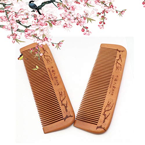 Peine de Madera Artesanal Para Cabello Rizado 2 Piezas miniatura 5