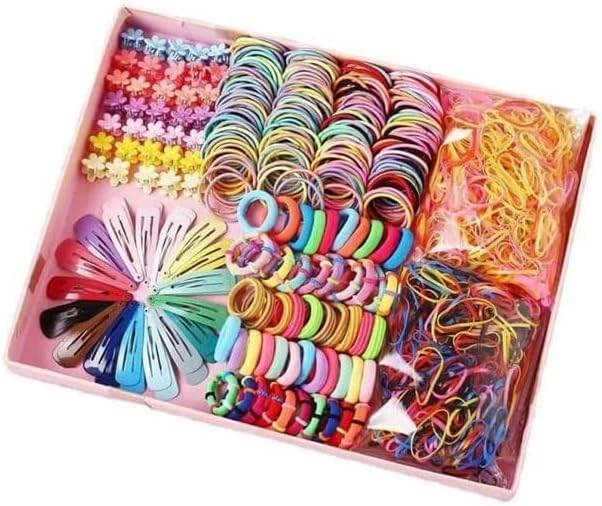 780pcs Children's Hair Accessories Exquisite Set Gift Boxes Girl Princess Baby Hair Claw Hairrope Rubber Band Hairpin Headdress