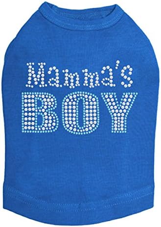 Mama's Boy Dog Shirt XL Royal Blue