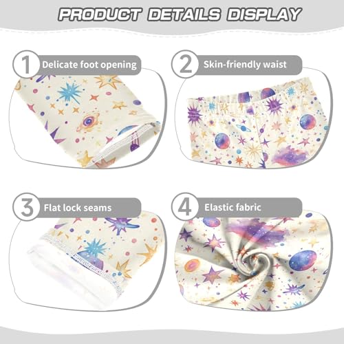 KLL Space Galaxy Constellation Toddler Baby Girl Leggings Comfortable High Waisted Sweatpants Sports3
