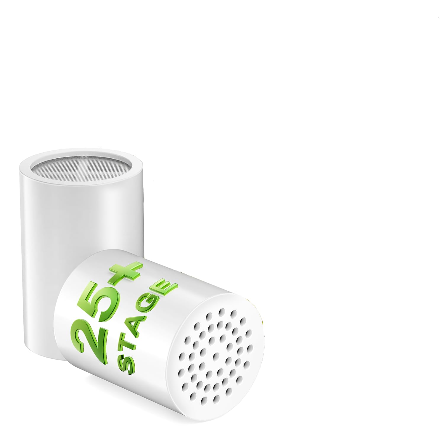 Universal Shower Filter Core for Standard Type Shower Fillter - 25 STAGE Core - Two Replacement - High Output - Shower Water Filtering - Improving Body Condition - Light Green