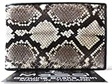 Genuine Real Snake Skin Leather Man Bifold Natural Wallet