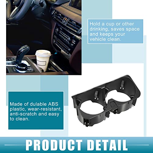 Portavasos Insert para Mercedes-Benz W221 2009-2012 Negro miniatura 3