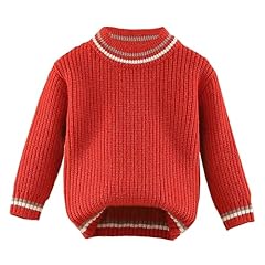 Round Neck Sweater-red