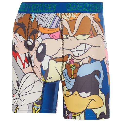 Mens Boxer Briefs - Looney Tunes Tom & Jerry Tweety Taz Daffy Duck Underwear Boxers for Men with Contour Pouch2