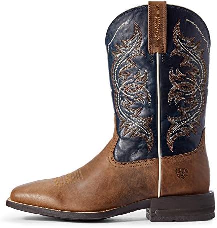 Ariat Mens Holder Western Boot Spruce/Navy Blue 10.5 | Image 1