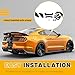 KUAFU Trunk Spoiler Compatible with 2015-2023 Ford Mustang GT500 GT350 V6/V8/Shelby/GT/EcoBoost 2 Door Coupe Models, Rear Wing Gloss Black
