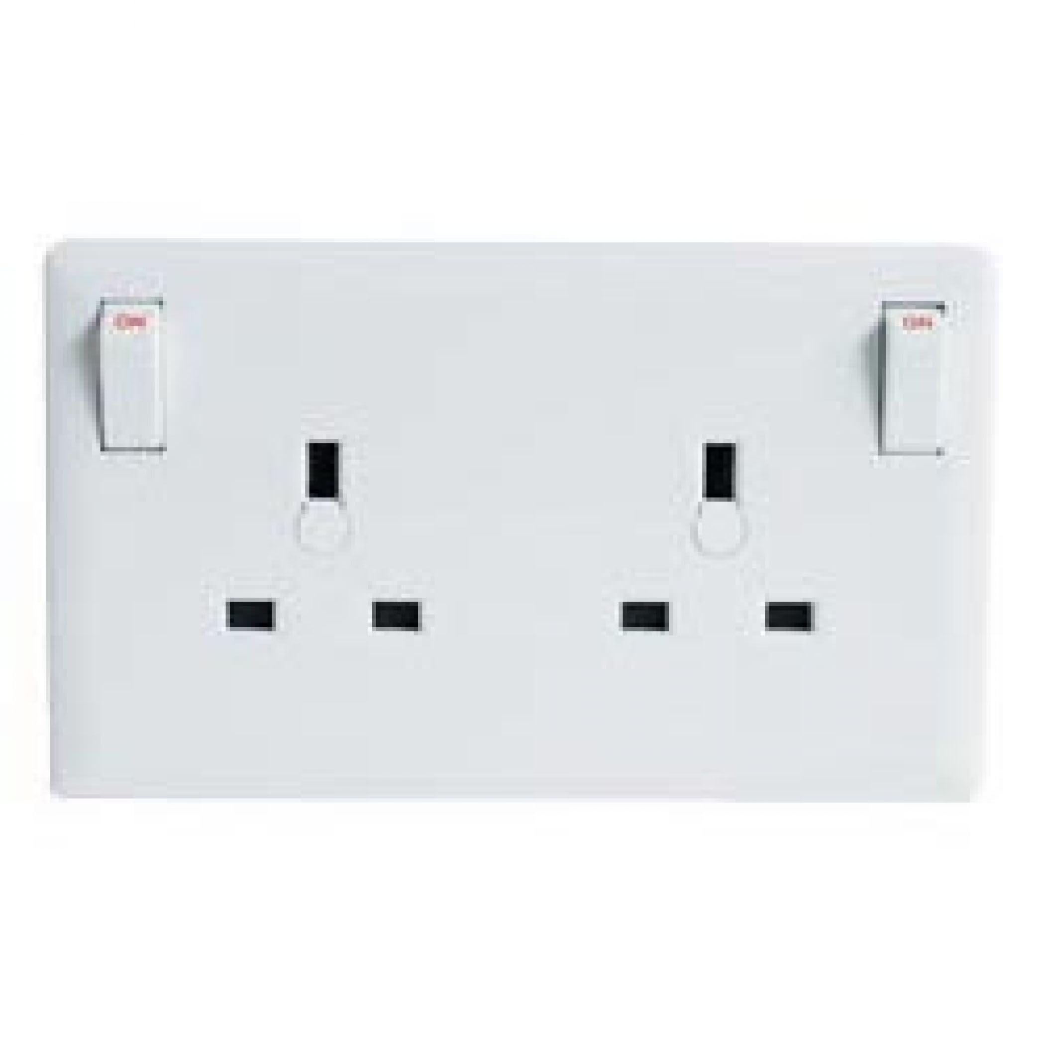 Lyvia Electrical 4449 2 Gang Switched Converter Socket, White