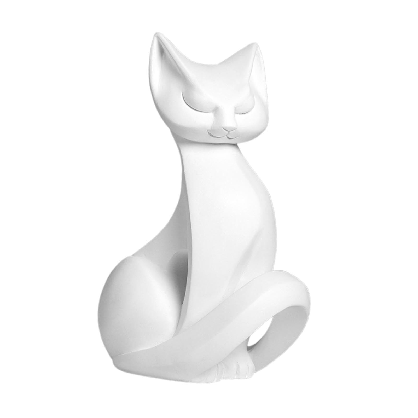 Centre de table pour salle à manger, décoration en forme de chat en résine, figurine artisanale, cadeau de pendaison de crémaillère, animal de collection amusant pour table, bureau, maison