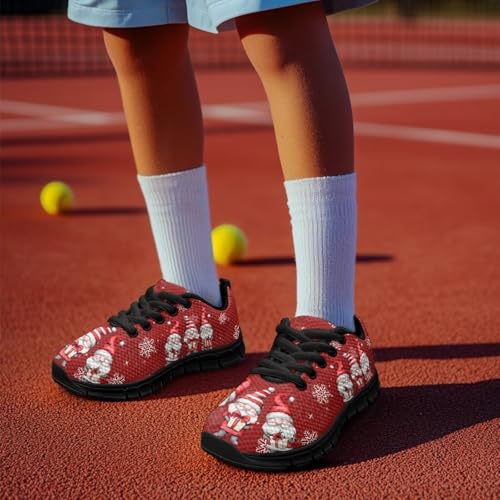 Kids Christmas Sneakers for Boys Girls Sports Running Shoes Lightweight Breathable Mesh Tennis Shoes Non Slip Casual Athletic Shoes4