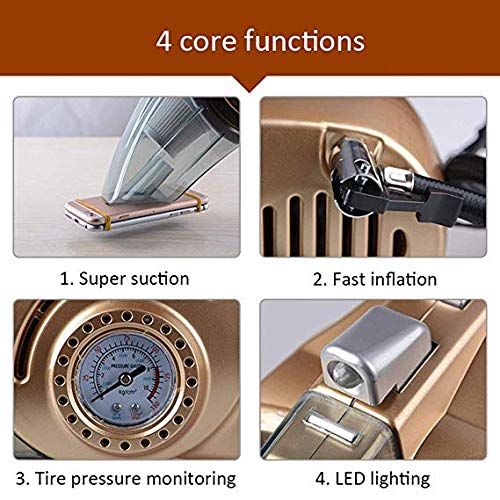 CYHWDHW Tragbarer Nass- und Trockensauger mit LED-Beleuchtung zum Messen des Reifendrucks,1 - Image 7