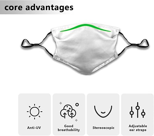 Miniatura 3 de Máscara facial de tela con bolsillo para filtro, pasamontañas lavables, a prueba de polvo, máscara de tela reutilizable con 2 filtros