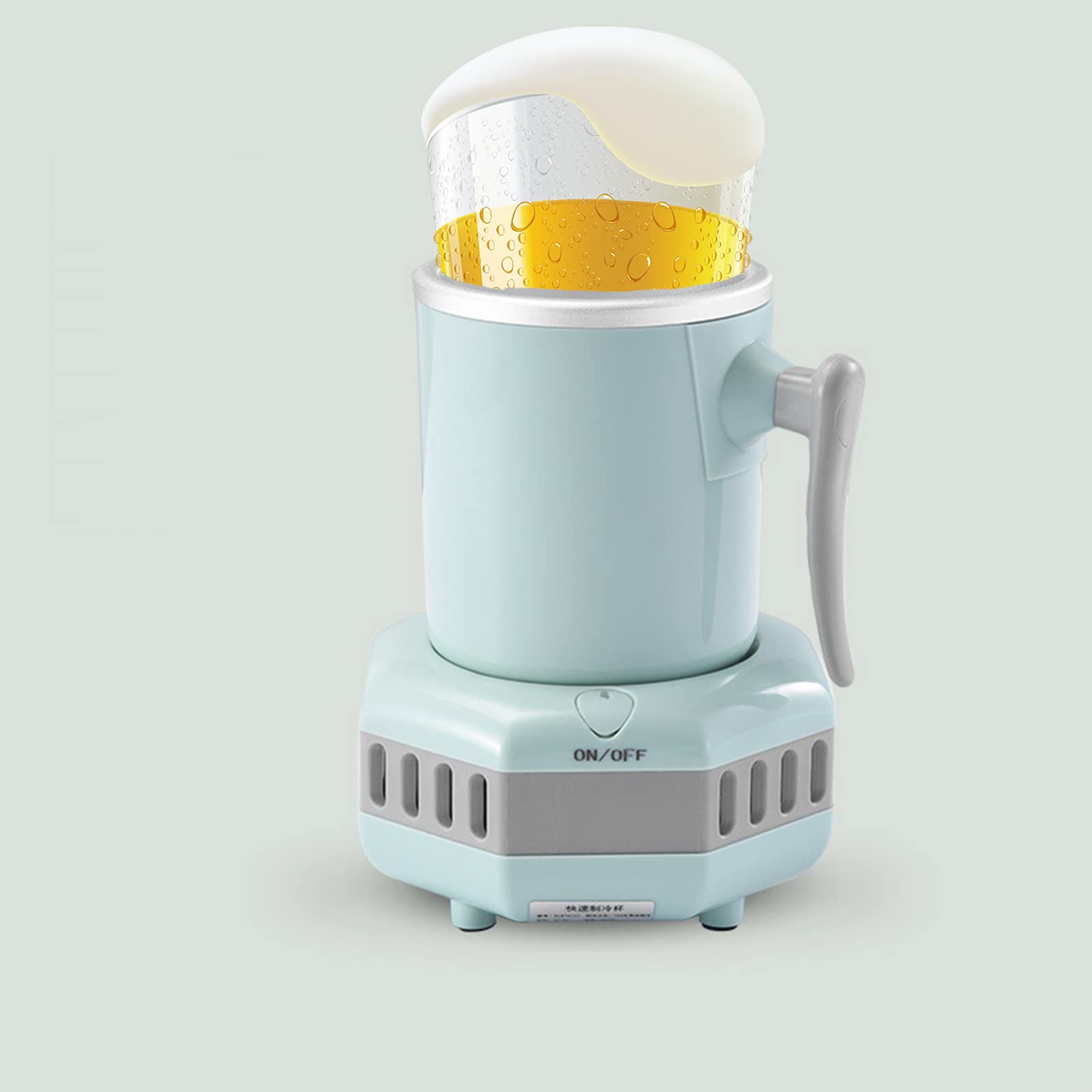 Refrigeratore elettronico per Bottiglie di Birra ghiacciata, Mini refrigeratore Portatile per Auto, refrigeratore rapido per Tazze, Frigorifero da Tavolo a Raffreddamento rapido PE