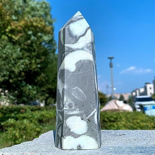 Columna de jaspe concha de 450g para decoracion de hogar y oficina 6