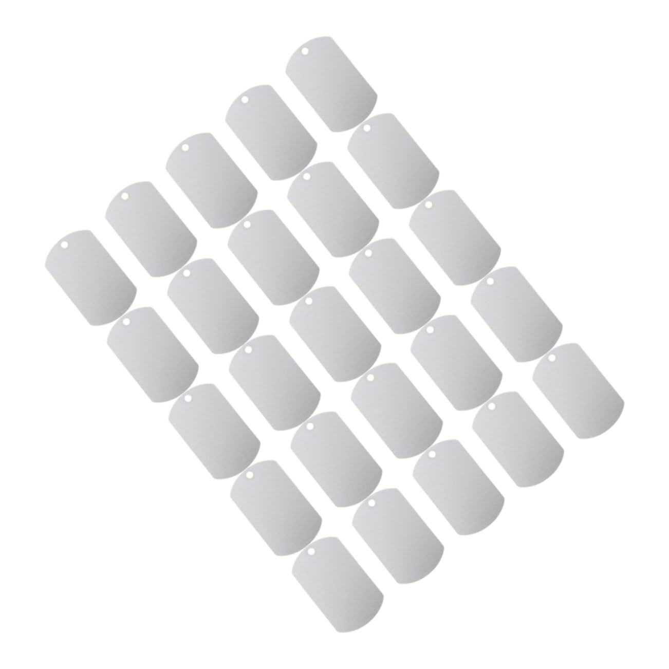 GANAZONO 100pièces Étiquettes Identité Aluminium pour Animaux De Compagnie Médailles Personnalisables pour Chiens Et Chats Étiquettes Vides pour Écouteurs De Bétail