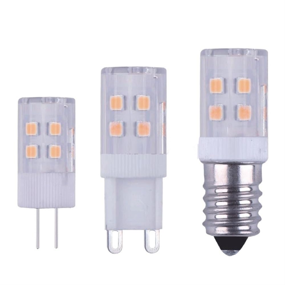 Fengyan Casa Lampadine, Confezione da 20, Lampada LED a Mais 2835SMD-15LED G9/E14 2W AC220V Lampadina LED a Mais in Ceramica Senza Sfarfallio(Blanc,G9-2W)