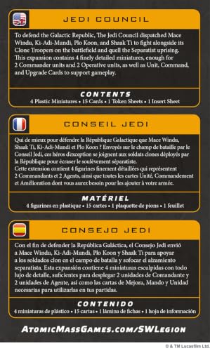 Asmodee | Star Wars: Legion - Jedi Council Commander Expansion - 5