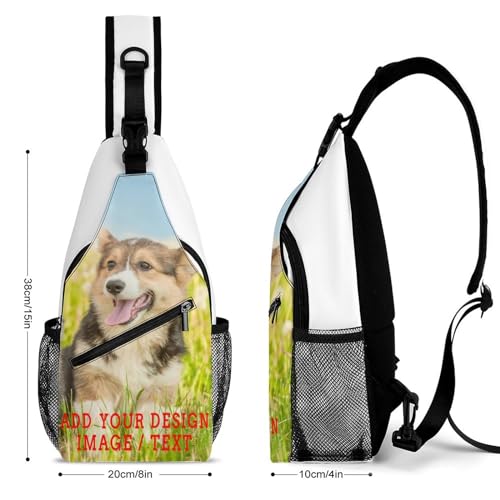 Custom Sling Bag,Custom Chest Bags With Image/Text,Travel Hiking Daypack Chest Bags For Men Women2