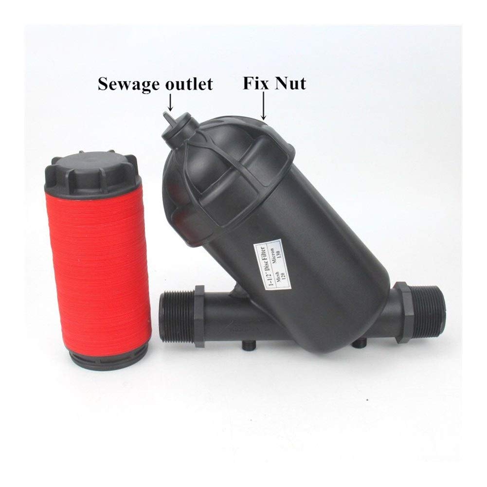 2pcs 3/4" ~ 1.5Inch Y Tipo di Disco Filtro con PE/PVC Comune 120Mesh Filtro Elemento agricolo Giardino Irrigazione Syetem filtrazione dell'Acqua(2 inch (DN50))
