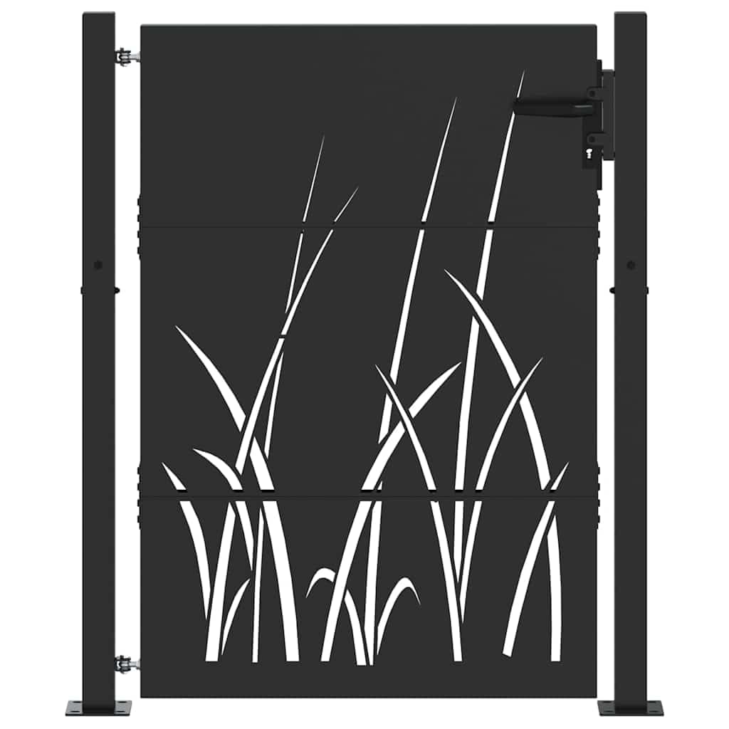 vidaXL Brama ogrodowa 110 x 130 cm Stal Malowana Proszkowo Zamykane