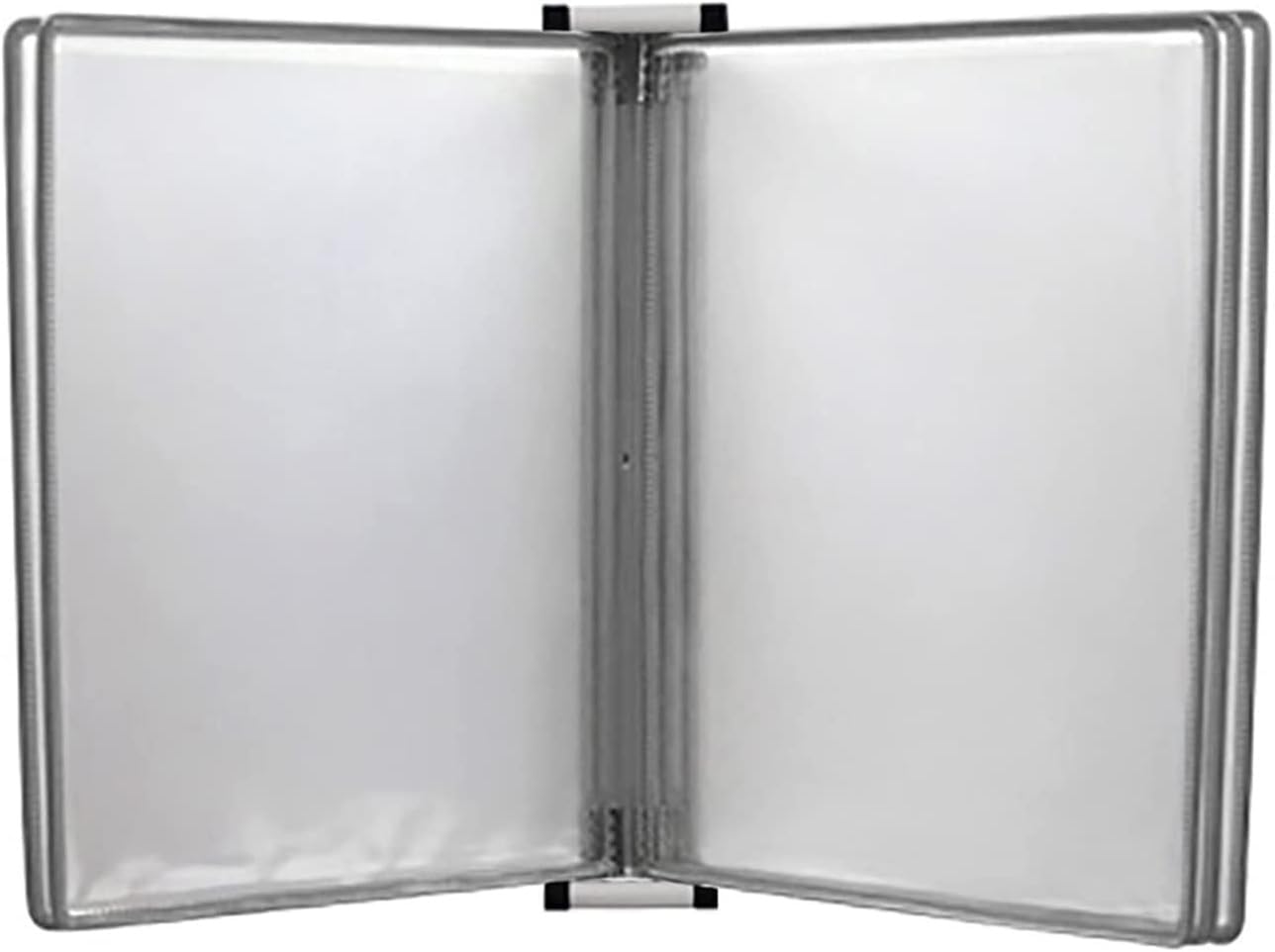 noxozoqm Wall Mount Reference Display, A4 Flip File Holder With 5 Letter-Size Pockets, Strong And Sturdy, Metal*PVC(Color:C)