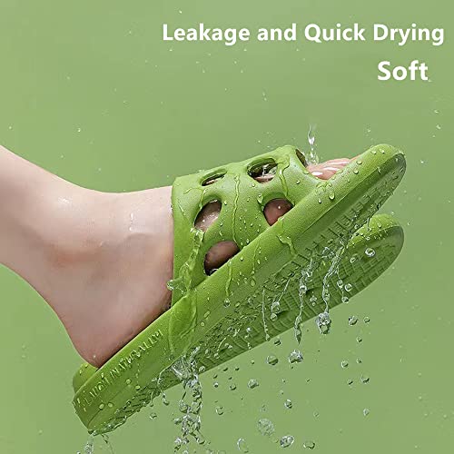 Women's & Men's Cozy Indoor Slippers, Quick Drying Pool Slides, Beach Sandals with Drain Holes, Massage Shower Bathroom Non-Slip Slippers2