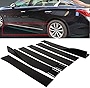 ZSPART Side Skirt PP Fits for Most Cars Universal Side Skirt Rocker Panel Lip Spoiler Extension Splitter Side Diffuser Body Kits