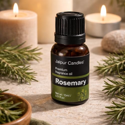 Image of Fragrance Oil | 15 ml | Aroma Oil for Home Fragrance | Best for Aromatherapy | Use in Diffusers, Candles, Air Fresheners (15ML, Rosemary)