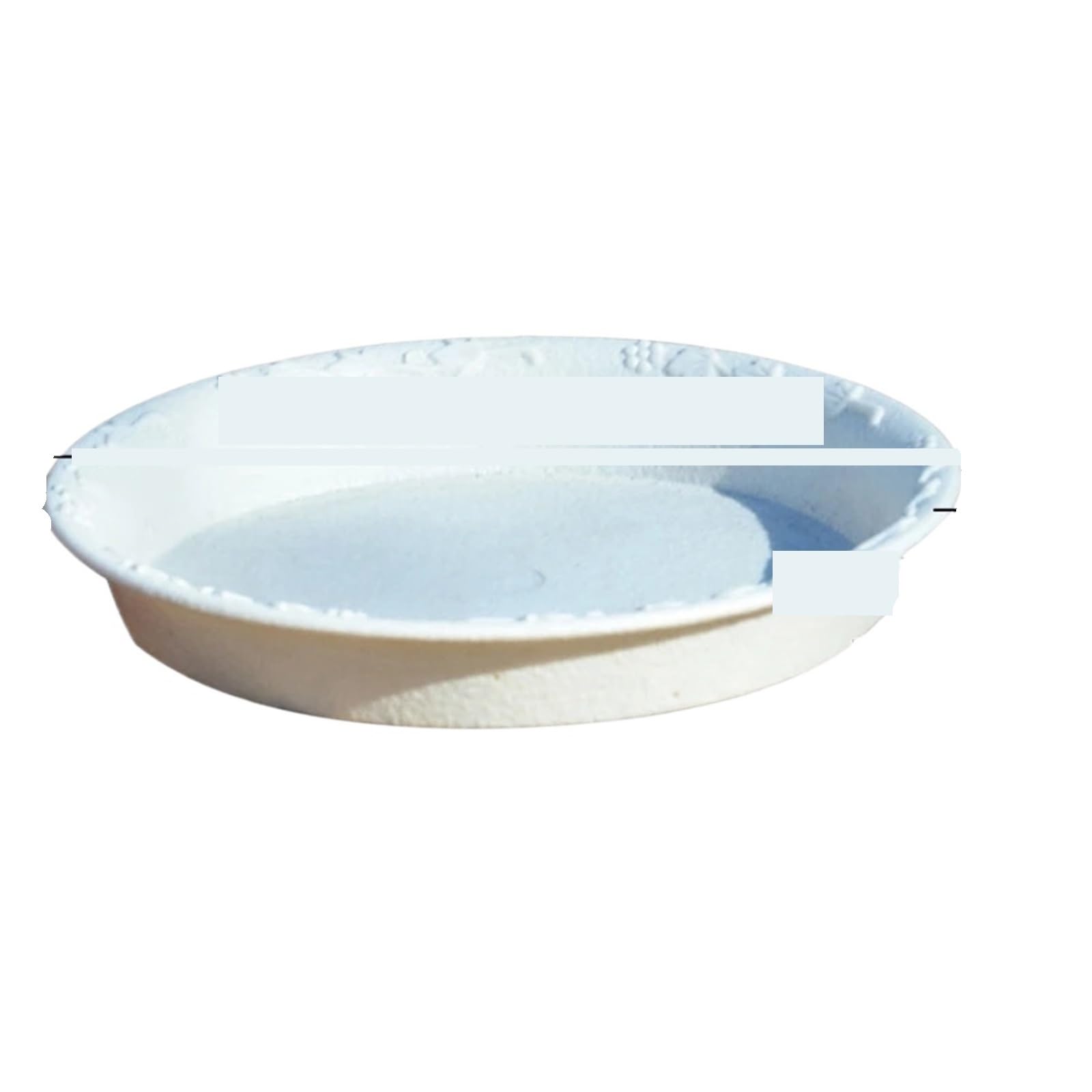 Éviter les taches d'eau des pots de fleurs avec les soucoupes blanches 11cm