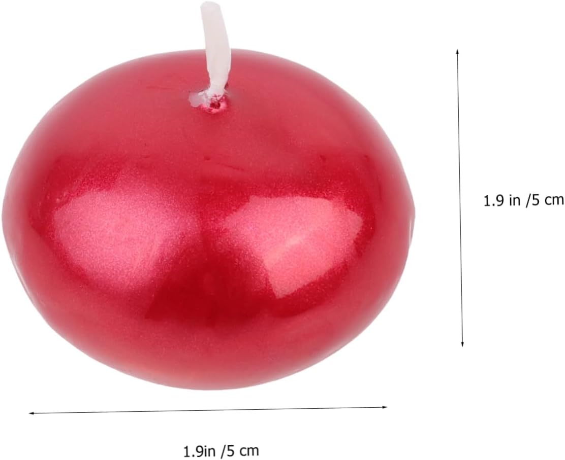 Flameless Floating Candles Red Wedding Decor Smokeless Candles for Parties Banquets