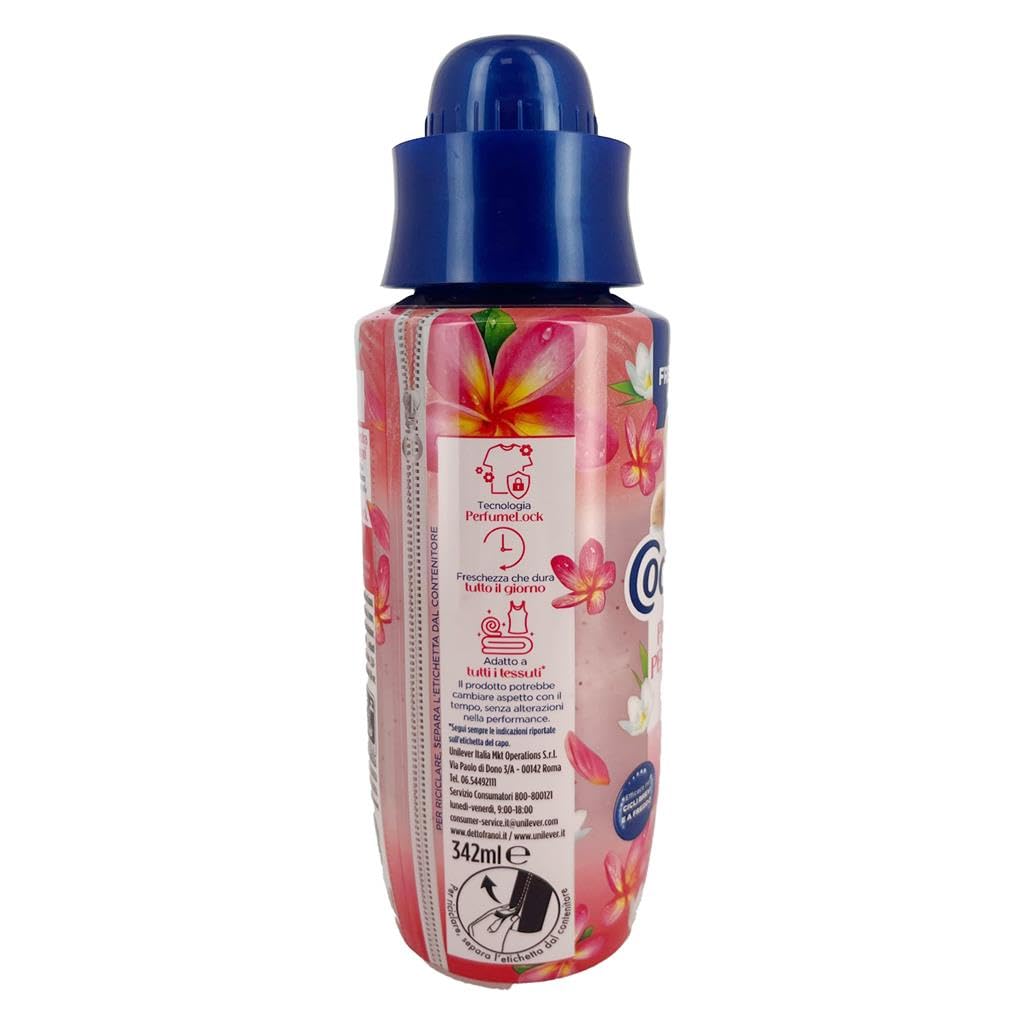 12x Coccolino Wäscheparfüm Profumo per Bucato Elixir - Flüssiges Parfüm für die Wäsche - mit Tiaréblüten und Rote Früchte 342ml + Beni Culinari Kostenloser Schlüsselanhänger