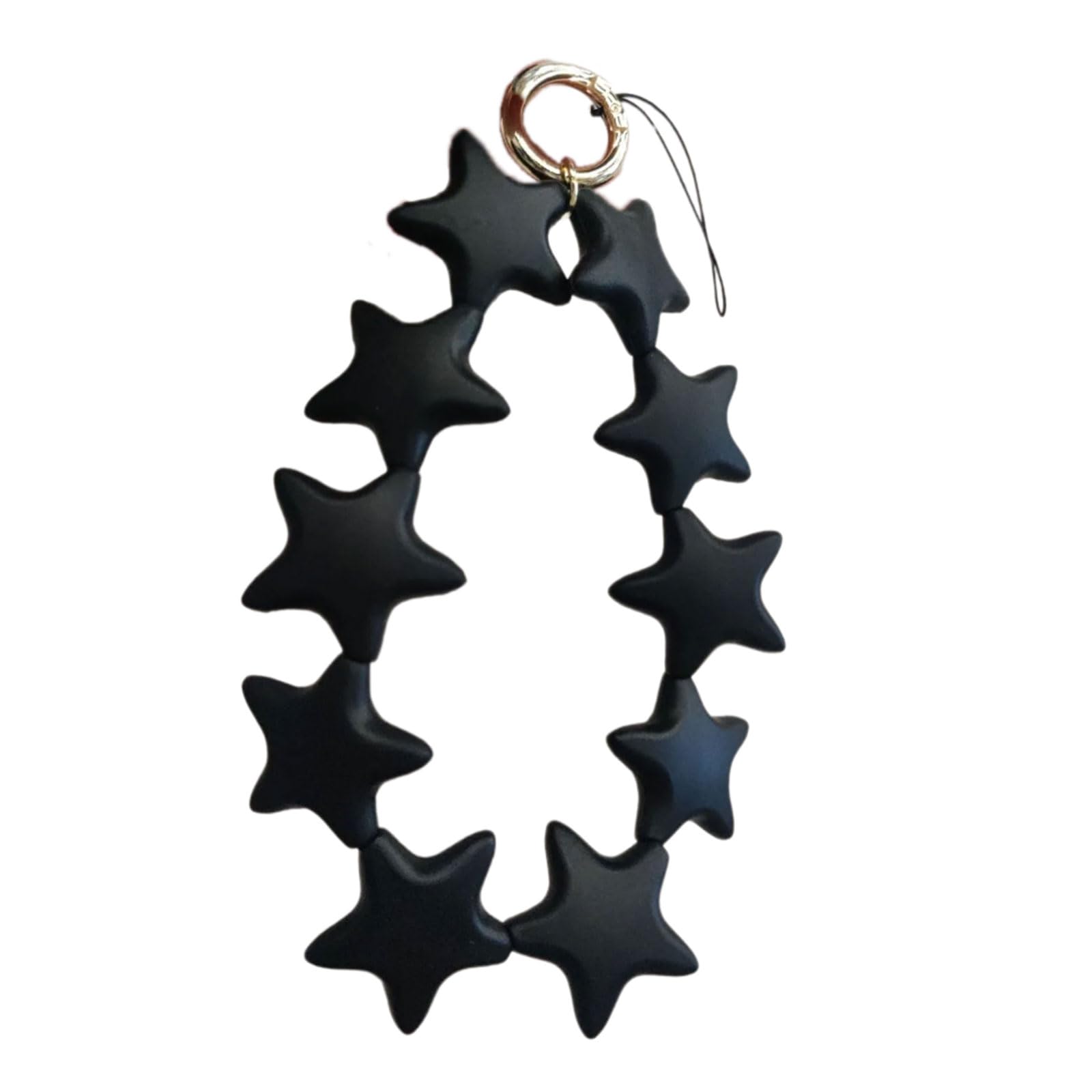 Silicone Star Pendant Room Adornments Elegant Keychain Charm Keyrings Versatile Decoration for Home and Spaces Soft Silicone Ornament