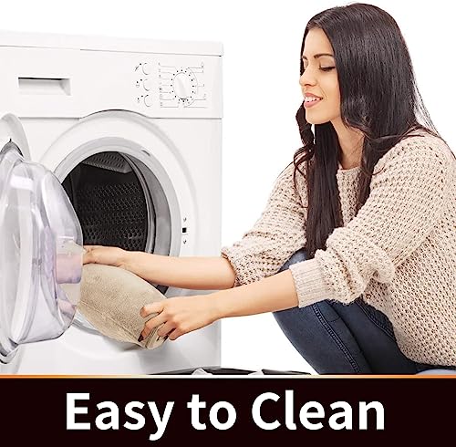 Yimobra Memory Foam Toilet Bath Mat U-Shaped, Soft And Comfortable, Super Water Absorption, Non-Slip, Thick, Machine Wash And Easier To Dry For Bathroom Commode Contour Rug, 24 X 20 Inches, Beige #TOP4