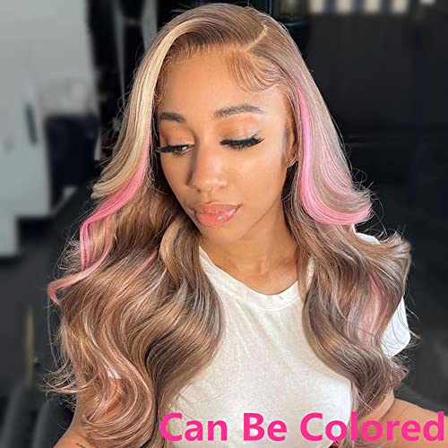 Alipearl Wig P18/613 Blonde Lace Front Wigs Human Hair Pre Plucked For Black Women Body Wave 5X5 Hd Transparent Lace Closure Wigs Human Hair Brazilian Virgin Hair Glueless Colored Human Hair Wigs 150% Density Ali Pearl Hair (20Inch) #TOP5