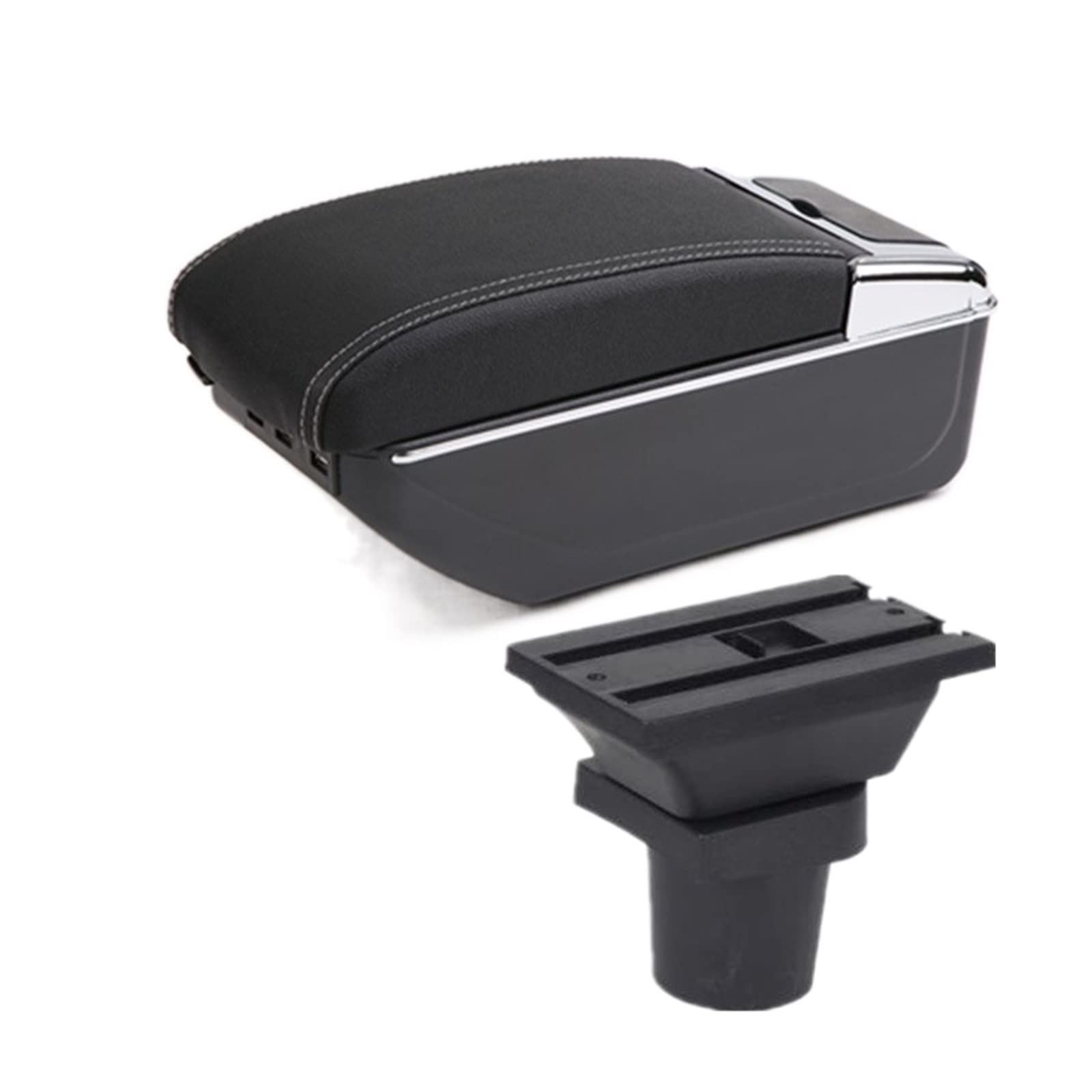 Baiqimv For Toyota For Aqua For Prius C Car Armrest Box Interior Parts Retrofit Car Armrest Center Storage Box With USB