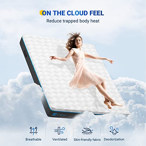 Avenco King Mattress, King Size Memory Foam Mattress In A Box, 10 Inch Gel-Infused King Bed Mattress With Plush Cover, Ultimate Comfort & Supportive Certipur-Us & Ispa Certified #TOP2
