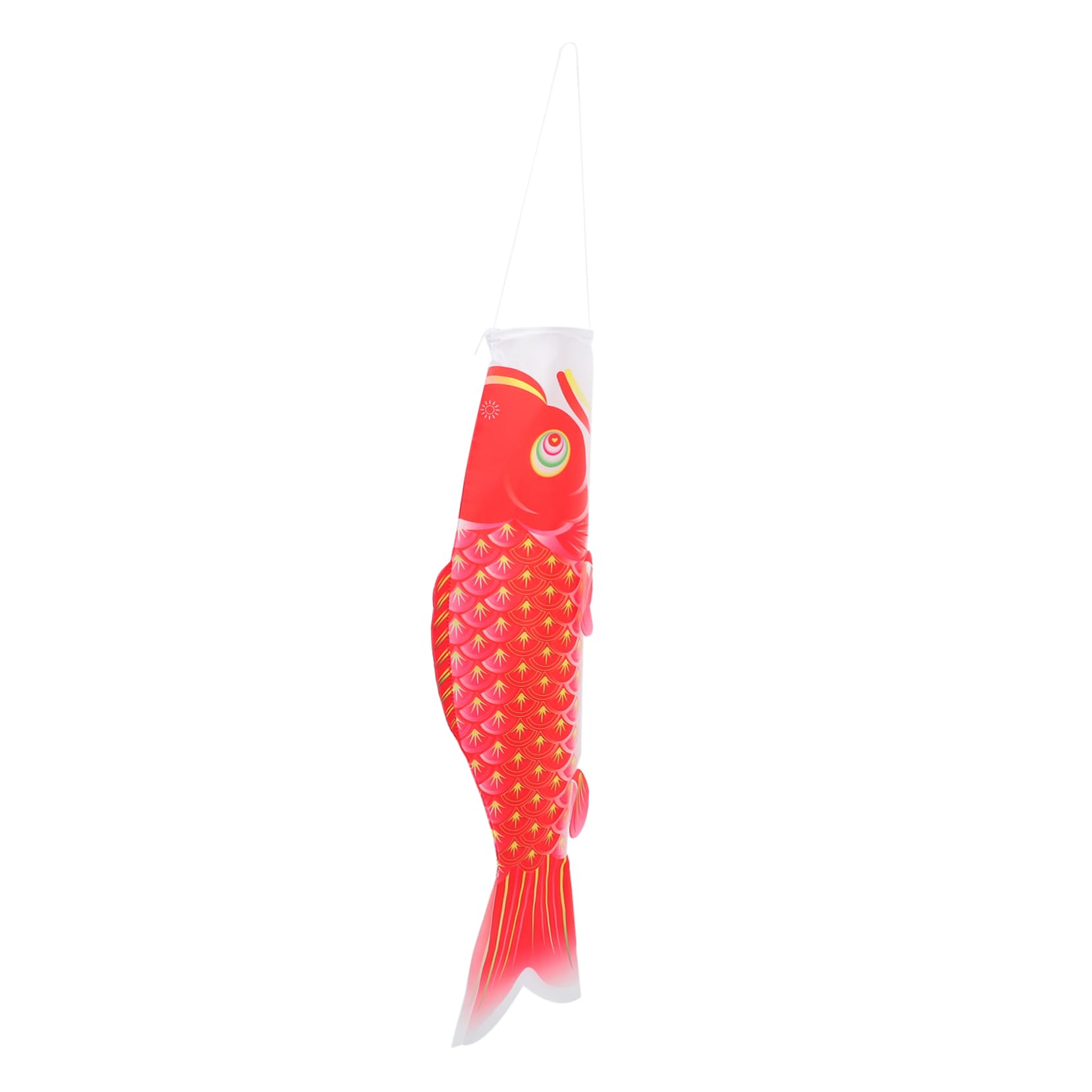 Décoration extérieure pour fête avec la manche à air carpe japonaise en tissu rouge