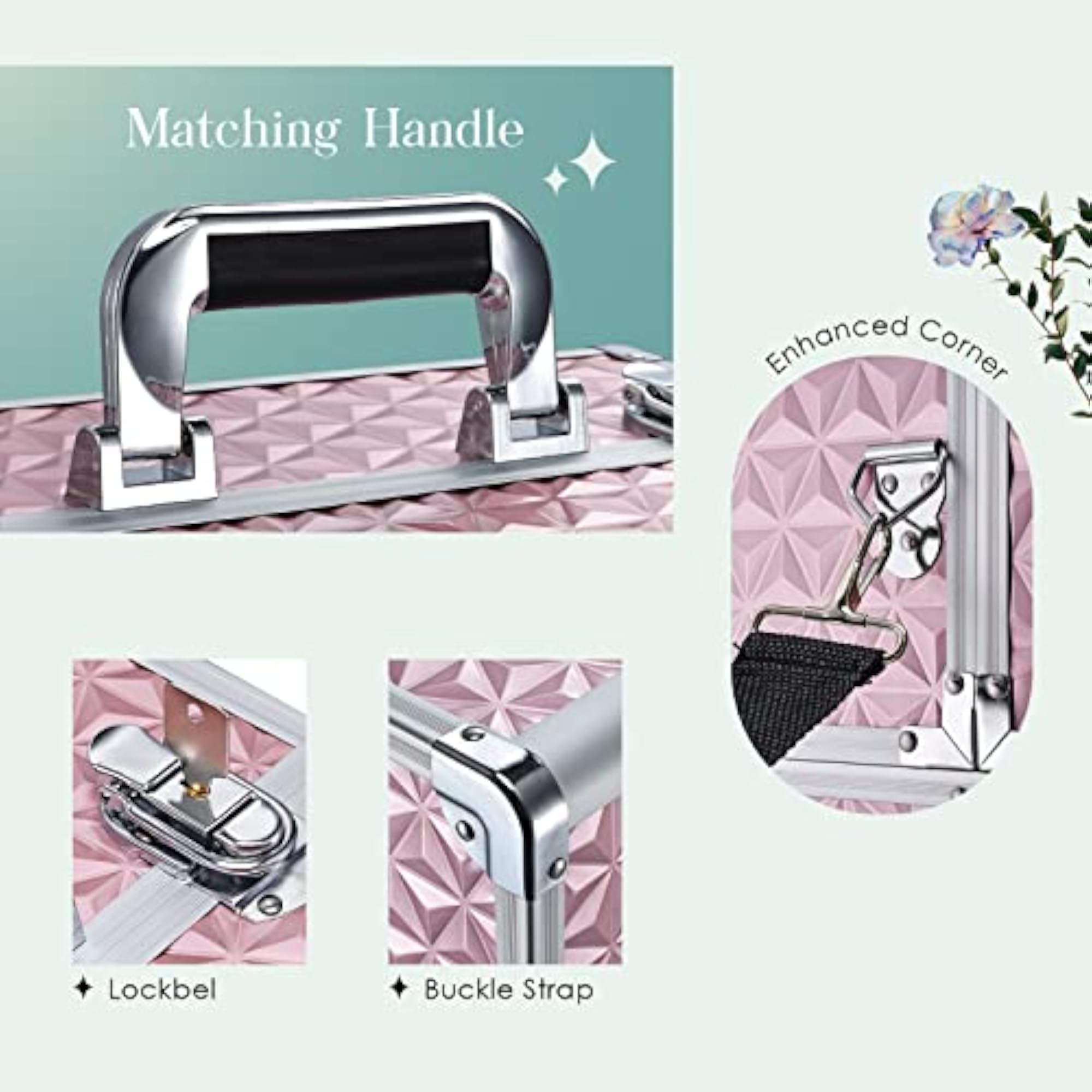 Makeup Train Case Professional Cosmetic Organizer